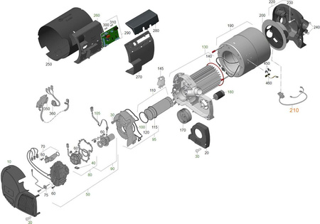 Thermostat plate with cable for Combi