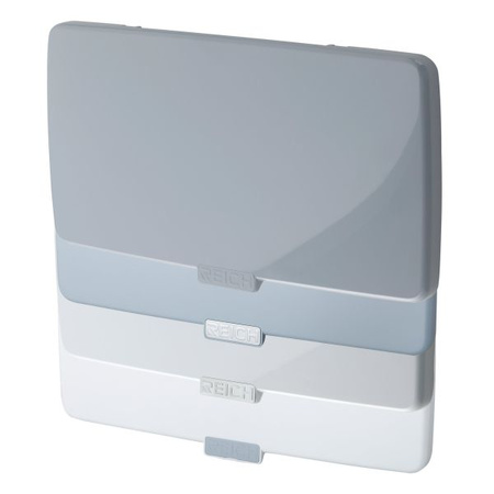 Podwójna osłona na klapkę Smart Supply 2-drożna matowa biel 23,4x14,8cm