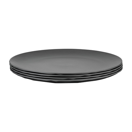 koziol CLUB 8-Piece Dinnerware Set for 2, Grey and Sand