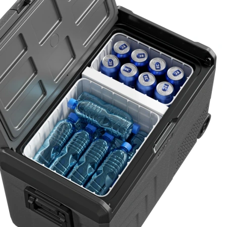 Yolco przenośna lodówka kompresorowa TCX50 50 l, dwustrefowa, Space Grey