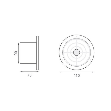 Odkurzacz osiowy Ø 110 mm 5 W