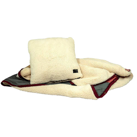 PoduszkaBlanket™ kolorowy Czerwony Pasek 137x203cm 100% poliester