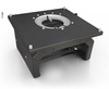 Aguti swivel seat base for VW T5, passenger side, 250 mm high, with space for a battery