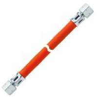 GOK gas hose 1/4 LH-UEM x RVS 8 x  450 mm PS 10 bar