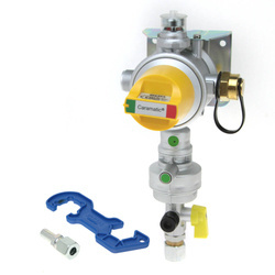 GOK Reduktor Caramatic DriveTwo CS 30 mbar 1,5 kg/h pionowy - dwie butle, ogrzewanie w czasie jazdy
