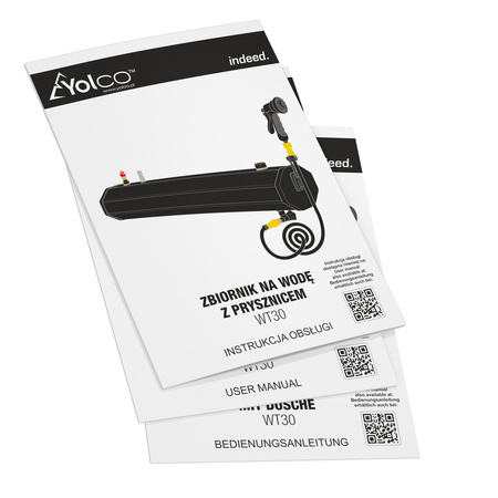 Zbiornik na wodę z prysznicem Yolco 30L WT30