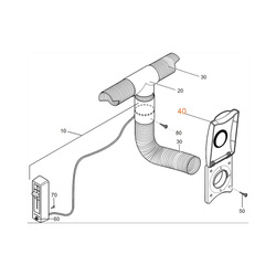 Awning warm air kit cover for Combi
