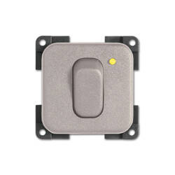Przełącznik 12 V z diodą LED - żółty / jasnoszary