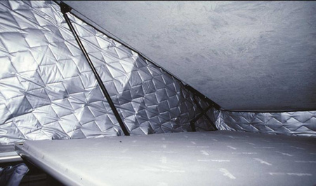 Carbest termoizolacja miechów dachu sypialnego Westfalia do VW T4, krótki rozstaw osi, wewnętrzna, Isoflex 7-warstwowa