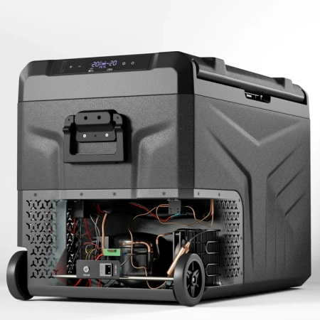 Yolco przenośna lodówka kompresorowa TCX50 50 l, dwustrefowa, Space Grey