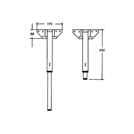 Telescopic and folding table leg