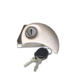 Zamek klapowy Moon prawy z bębenkiem i kluczami