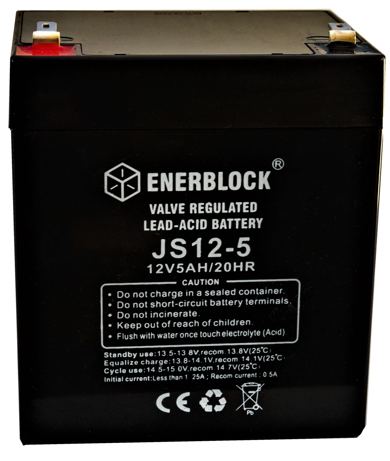 Akumulator kwasowo-ołowiowy ENERBLOCK AGM 12V, 5AH Seria JS