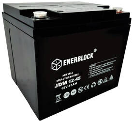 Akumulator kwasowo-ołowiowy ENERBLOCK AGM DEEP CYCLE 12V, 45AH Seria JDM
