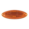 Dimatec 025 SML001 LED side marker light - amber, oval, with reflector, 12 V, for caravans and motorhomes