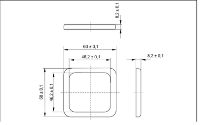 Biała ramka do włącznika 60 x 60 inprojal System 10.000