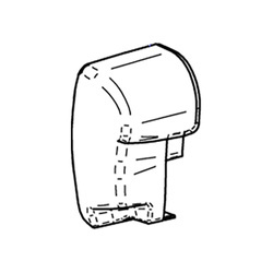 Zaślepka lewa TO 8000, antracytowa