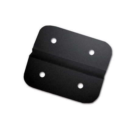 Plastic chest hinge 43 x 40 mm, black - flat hinge for lids, lockers and seat boxes