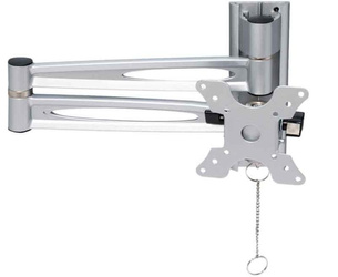 Carbest Simon Luxus XL 493970 TV bracket - double arm 650 mm, silver, VESA 50/75/100, 13-30 inch screens, up to 10 kg