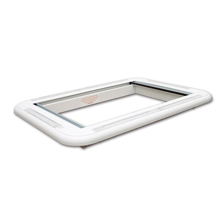ExtraVENT 70 Evo white – 70 × 50 cm rooflight with blind, fly screen and LED