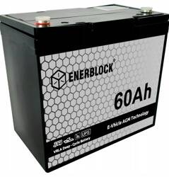 Akumulator kwasowo-ołowiowy ENERBLOCK AGM E-Vehicle 12V, 60AH Seria EVM