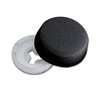 Screw cap black Ø13 100 pcs.