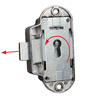 Piccolo Nova lock right nickel-plated bit hole