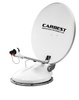 System satelitarny Carbest Travelsat 2 z Bluetooth, antena paraboliczna 68 cm, biały