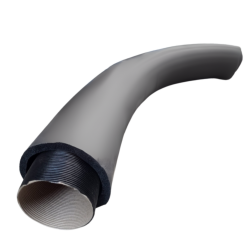 Przewód ciepłego powietrza FI 90 mm, zewnętrzny 112 mm, Typ PAK, Izolowany