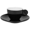 Stylowy czarno-biały zestaw do espresso z kolekcji Solid Line Gimex