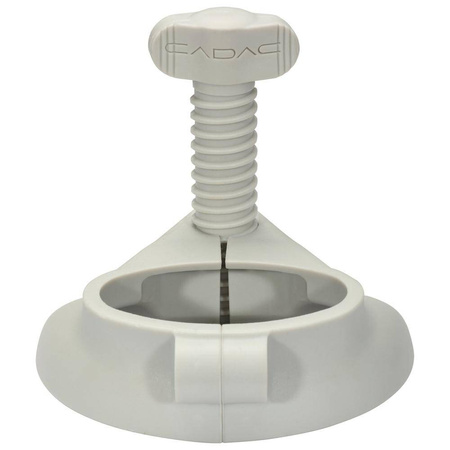 Cadac 5650-500 leg leveller for the Grillo Chef and Braai range - adjustable foot for levelling the barbecue, grey-white
