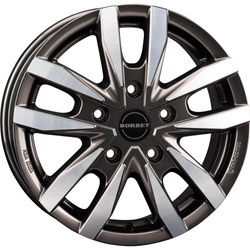 Borbet CW5 6x16" 1400kg Mistral Antracyt Polerowany Połysk Fiat Ducato