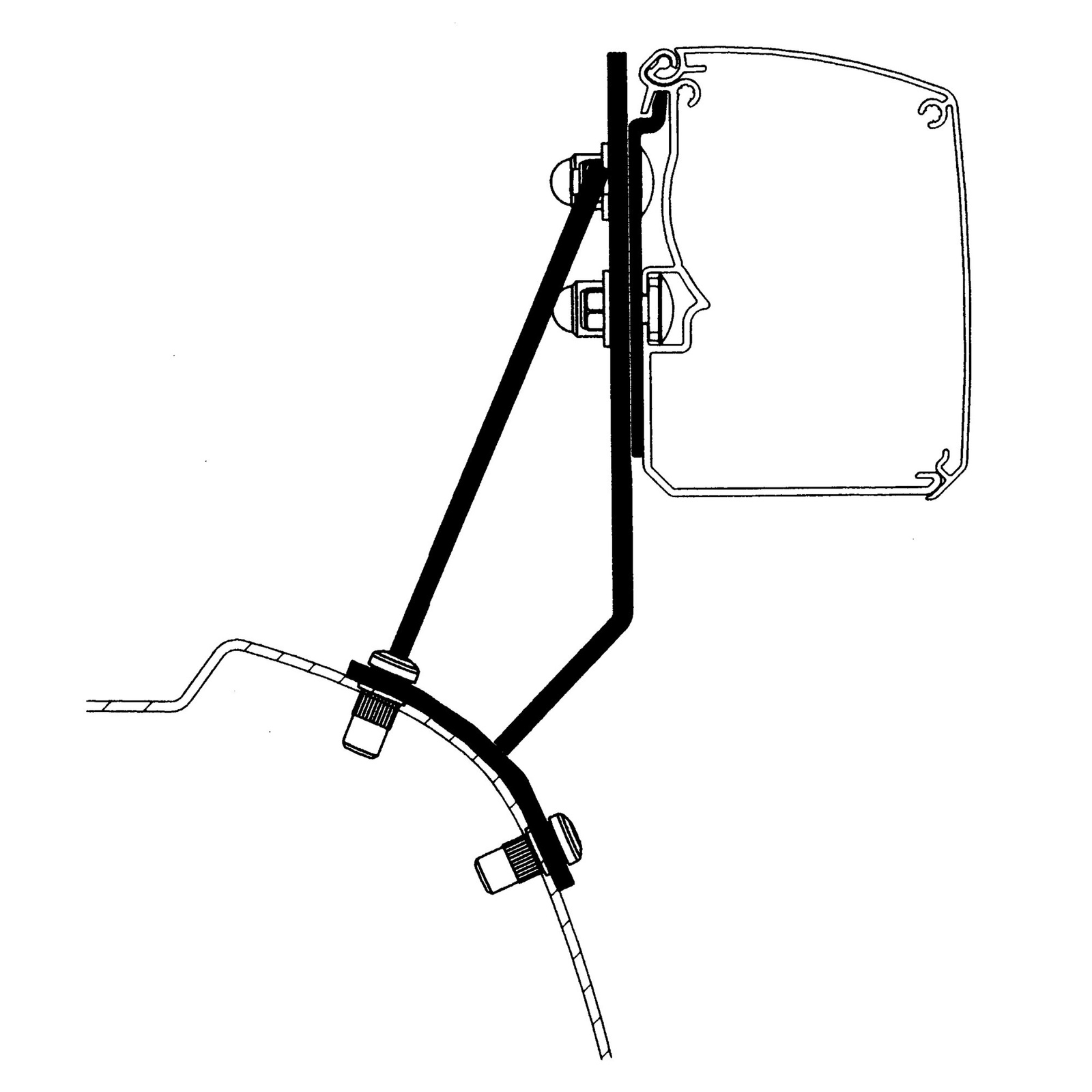Adapter Ford Transit / Tourneo Custom V710 do Thule 3200