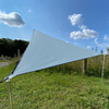 Żagiel słoneczny TC-Zip Canvas niebo szare 250cm UPF60 błękitny