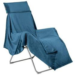 Polarowy koc z narzutą