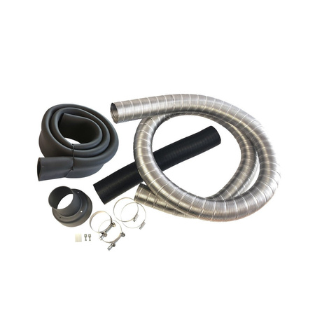 Cinderella Travel installation kit 100695 - 60 mm insulated exhaust hose, 75 mm air inlet hose, clamps, for Travel Gas and Diesel
