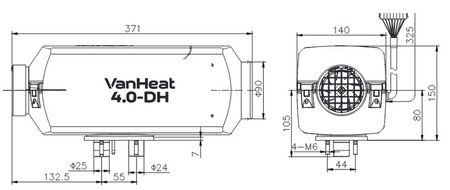 Ogrzewanie postojowe na olej napędowy Carbest VanHeat 4.0-DH - 4 kW