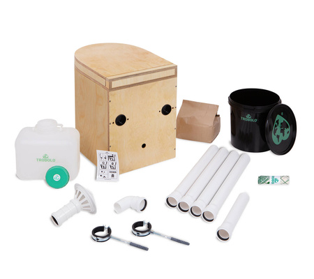 Toaleta kompostująca stacjonarna TROBOLO LunaBlœm nienaoliwiona