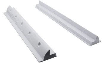Solar Panel Mounting Brackets 680mm (2pcs) WHITE For RV Boat Caravan