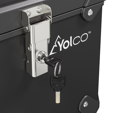 Yolco kompresorowa lodówka motocyklowa topcase MCX17 17 l, czarna