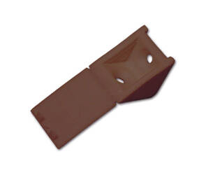 2-hole corner fixture with folding cover brown
