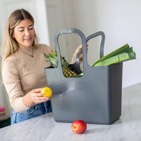 koziol Bag XL grey – duża, lekka torba na zakupy