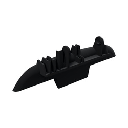Clesana Lid Handle C1 black plastic 240g
