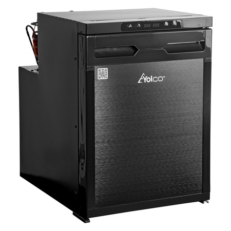 Yolco KL50D built-in compressor fridge 44 l - dual-zone with freezer, 12/24 V, Bluetooth, for motorhomes