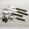 Zestaw sztućców Delice brązowy 16 elementów plastik metal