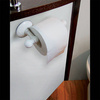 Toilet roll holder with suction cup