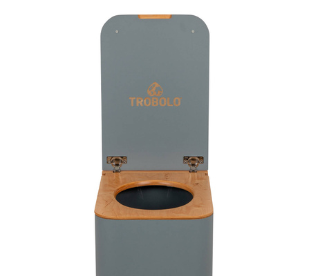 TROBOLO SilvaBlœm - wooden composting toilet with urine separation, grey