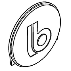 BR-SYSTEMS Odznaka z logo na zaślepkę Wyciąg rowerowy 14g