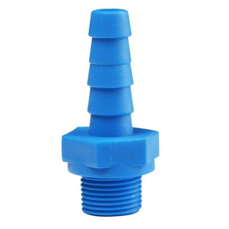 LILIE Końcówka prosta wody gwint zewnętrzny 3/8" na wąż ø 10/12 mm - instalacja kampera