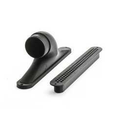 Wylot powietrza o przyłącze 90 stopni z pokrywą hexagon 25cm do przykręcania